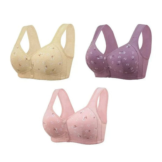2026 New Anti Sagging Front Open Cooling Cotton Bra