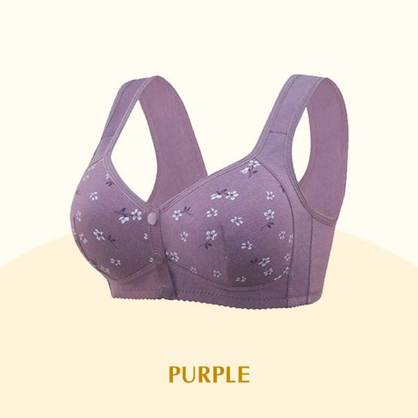 2026 New Anti Sagging Front Open Cooling Cotton Bra