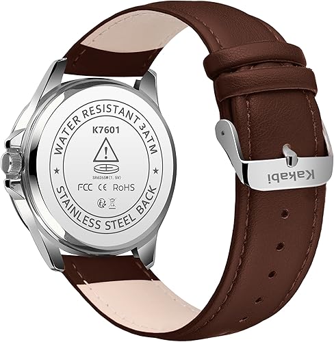 Mens Watches Leather Watch Analog Quartz Watch for Men